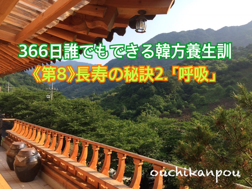 366日誰でもできる韓方養生訓《第8》